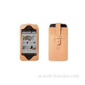Leather Iphone protective Cases / cover with Embossed Logo